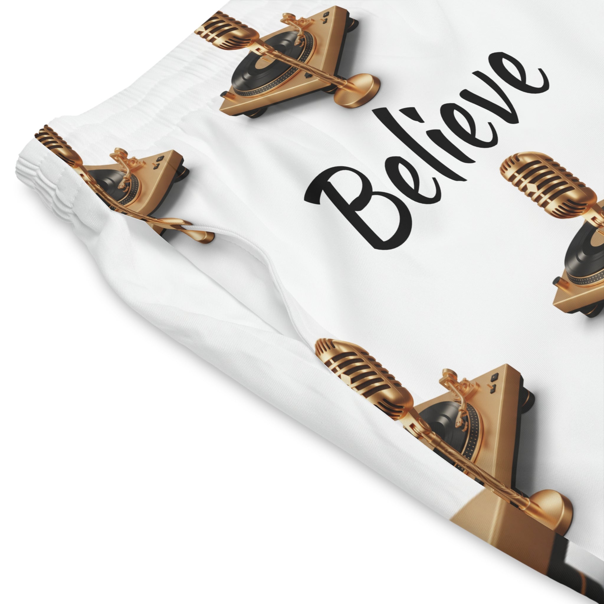 Believe The Hype Men's Elastic Beach Shorts