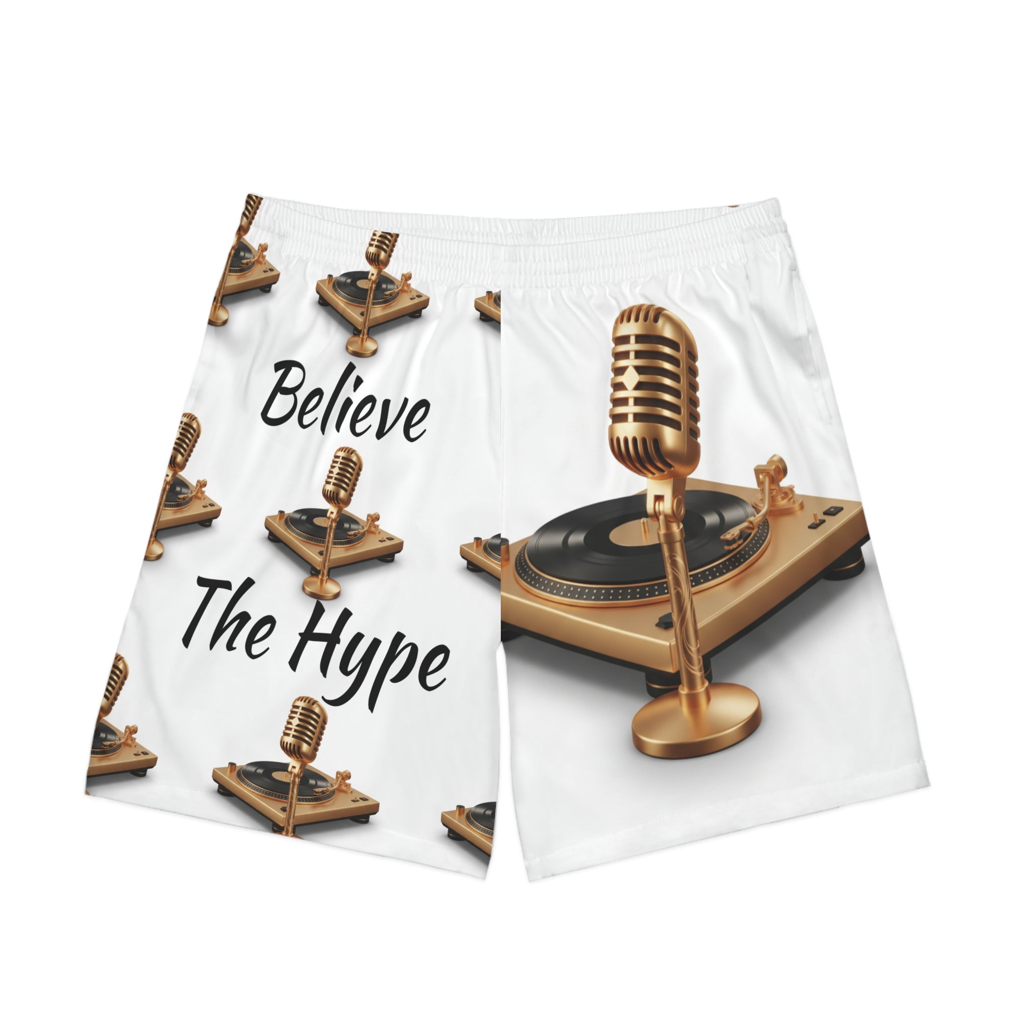 Believe The Hype Men's Elastic Beach Shorts